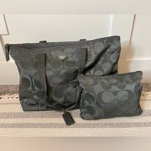 Coach Signature Packable Nylon Bag